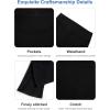 imageDIPUG Girls Flare Leggings Yoga Pants with Side Pockets Extra Stretch Ideal for Dance Jazz Sports and Everyday WearBlack