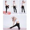 imageDIPUG Girls Flare Leggings Yoga Pants with Side Pockets Extra Stretch Ideal for Dance Jazz Sports and Everyday WearBlack