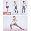 imageDIPUG Girls Flare Leggings Yoga Pants with Side Pockets Extra Stretch Ideal for Dance Jazz Sports and Everyday WearDark Grey