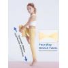 imageDIPUG Girls Flare Leggings Yoga Pants with Side Pockets Extra Stretch Ideal for Dance Jazz Sports and Everyday WearKhaki