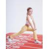 imageDIPUG Girls Flare Leggings Yoga Pants with Side Pockets Extra Stretch Ideal for Dance Jazz Sports and Everyday WearKhaki
