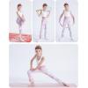 imageDIPUG Girls Flare Leggings Yoga Pants with Side Pockets Extra Stretch Ideal for Dance Jazz Sports and Everyday WearMarble Colorful