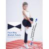 imageDIPUG Girls Flare Leggings Yoga Pants with Side Pockets Extra Stretch Ideal for Dance Jazz Sports and Everyday WearNavy