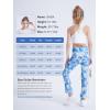 imageDIPUG Girls Flare Leggings Yoga Pants with Side Pockets Extra Stretch Ideal for Dance Jazz Sports and Everyday WearTiedye Blue