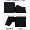 imageDIPUG Girls Leggings with Side Pockets Ruffle Skirt Stretchy Comfortable for School and SportsBlack