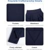 imageDIPUG Girls Leggings with Side Pockets Ruffle Skirt Stretchy Comfortable for School and SportsNavy
