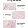 imageDIPUG Toddler Leggings Cute Kids Pants Girls Legging Colorfu with Ruffle Trim for Little Child BabyPink