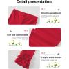 imageDIPUG Toddler Leggings Cute Kids Pants Girls Legging Colorfu with Ruffle Trim for Little Child BabyRed
