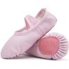 imageDIPUG Ballet Shoes for Girls Toddler Dance Slipper PU Leather Kids Ballerina ShoePink  Split Sole