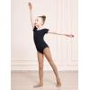 imageDIPUG Girls Ballet Tights Ultra Soft Footed Dance Tight for Toddlers and KidsSuntan  1 Pack
