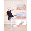 imageDIPUG Girls Ballet Tights Ultra Soft Footed Dance Tight for Toddlers and KidsWhite  1 Pack