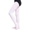 imageDIPUG Girls Ballet Tights Ultra Soft Footed Dance Tight for Toddlers and KidsWhite  1 Pack