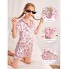imageDIPUG Girls Pajamas Satin Pajama Set Silk Pjs Short Sleeve SleepwearCherry1