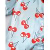 imageDIPUG Girls Pajamas Satin Pajama Set Silk Pjs Short Sleeve SleepwearCherry2