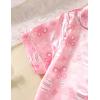 imageDIPUG Girls Pajamas Satin Pajama Set Silk Pjs Short Sleeve SleepwearPink Butterfly