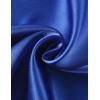 imageDIPUG Girls Pajamas Set Silky Satin Short Sleeve V Neck Pjs Soft Homewear Sleepwear 612 YearsRoyal Blue