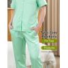 imageDIPUG Girls Satin Pajamas Set with Pockets Soft Sleepwear Girl Pjs Silky Button Down PJMint Green