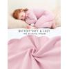 imageDIPUG Toddler Baby Pajamas Ruffle Pajama Set for Girls Kids Solid Pjs Soft Long Sleeve Sleepwear 12M7YPink