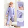 imageDIPUG Toddler Baby Pajamas Ruffle Pajama Set for Girls Kids Solid Pjs Soft Long Sleeve Sleepwear 12M7YPurple
