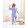 imageDIPUG Toddler Baby Pajamas Ruffle Pajama Set for Girls Kids Solid Pjs Soft Long Sleeve Sleepwear 12M7YPurple