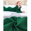imageDIPUG Toddler Pajamas Cotton FullButton Kids Long Sleeve Pjs Girls Solid Sleepwear Set 12M7YDark Green