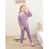 imageDIPUG Toddler Pajamas HalfButton Girls Soft Long Sleeve Pjs Set Kids Solid Boys Sleepwear1 2M7YPurple