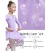 imageDIPUG Ballet Leotards for Girls Dance Dress with Skirt Shiny Butterfly Long SleevePurple