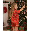 imageDIPUG Girls Pajamas Satin Pajama Set Silk Pjs Short Sleeve SleepwearChristmas Gingerbread