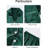 imageDIPUG Girls Pajamas Satin Pajama Set Silk Pjs Short Sleeve SleepwearDark Green