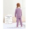 imageDIPUG Toddler Pajamas Long Sleeve HalfButton Girls Pajama Set Kids Solid Pjs Boys Soft Sleepwear 12M7YPurple