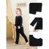 imageDIPUG Toddler Pajamas Long Sleeve Pajama Set for Kids Girls Pjs Boys Solid Soft Sleepwear 12M7YBlack
