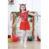 imageDIPUG Ballet Leotards for Girls Ballet Leotard with Skirt Toddler Dance Leotards Flutter Sleeve and CrissCross BackChristmas Red