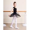imageDIPUG Ballet Leotards for Girls Dance Leotard Toddler Ballet OutfitBlack