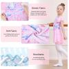 imageDIPUG Ballet Leotards for Girls with Skirt Shiny Toddler Dance Leotard ButterflyPink Butterfly