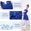 imageDIPUG Ballet Leotards for Girls with Skirt Shiny Toddler Dance Leotard ButterflyRoyal Blue
