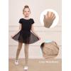imageDIPUG Ballet Tights for Girls  Thick Soft Footed Dance Tights for Toddlers and KidsLight Suntan 1 Pack