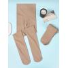 imageDIPUG Ballet Tights for Girls  Thick Soft Footed Dance Tights for Toddlers and KidsLight Suntan 2 Pack