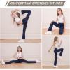 imageDIPUG Girls Flare Leggings with Pockets High Waisted Bootcut Yoga Dance Legging 4T13YNavy