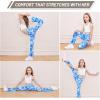 imageDIPUG Girls Flare Leggings with Pockets High Waisted Bootcut Yoga Dance Legging 4T13YTiedye Blue