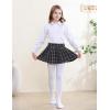 imageDIPUG Girls Fleece Lined Tights Winter Warm Thick Footed Leggings for girlsWhite