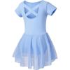 imageDIPUG Ballet Leotards for Girls Dance Leotard Toddler Ballet OutfitBlue