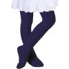 imageDIPUG Ballet Tights for Girls  Thick Soft Footed Dance Tights for Toddlers and KidsNavy 1 Pack