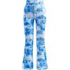 imageDIPUG Girls Flare Leggings with Pockets High Waisted Bootcut Yoga Dance Legging 4T13YTiedye Blue