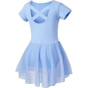 imageDIPUG Ballet Leotards for Girls Dance Leotard Toddler Ballet OutfitBlue
