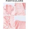 imageDIPUG 3 Piece Girls Silk Pajamas Set Soft Satin PJs Sleepwear for Comfortable NightsPink
