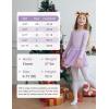 image:imageDIPUG Long Sleeve Ballet Leotards for Girls Dance Dress Removable Skirt with Shiny StarPurple