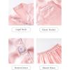 image:imageDIPUG Girls Pajamas Satin Long Sleeve Sleepwear Set Silky Feel Pjs for Kids Ages 4 to 13Pink