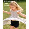 image:imageDIPUG Toddler Girls Biker Shorts 3 Pack Cartwheel Shorts for Girls Under Dress Shorts for Skirts Dance Tumbling 3T7YBlackBlackBlack