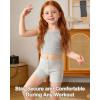 image:imageDIPUG Toddler Girls Biker Shorts 3 Pack Cartwheel Shorts for Girls Under Dress Shorts for Skirts Dance Tumbling 3T7YBlackWhiteLight Heather Gray