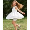 image:imageDIPUG Girls Biker Shorts 3 Pack Cotton Cartwheel Shorts for Under Dress Dance Gym 616YBlackNavyLight Heather Gray